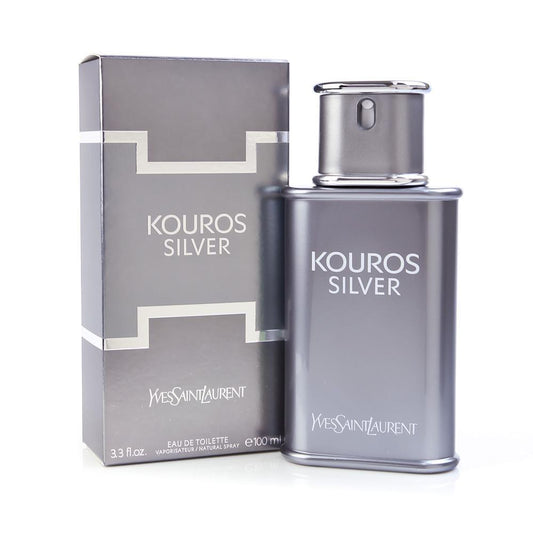 Kouros Silver by Yves Saint Laurent for Men Eau de Toilette (Bottle)