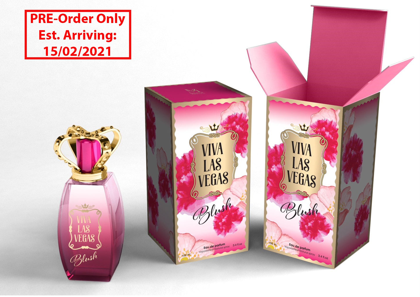 Viva Vegas Blush 100ml Eau de Parfum by Mirage Brands for Women (Bottle)