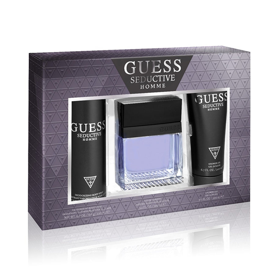 Seductive 3 Piece 100ml Eau de Toilette by Guess for Men (Gift Set)