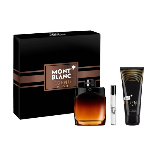 Legend Night 3 Piece by Montblanc for Men Eau de Parfum (Gift Set-A)