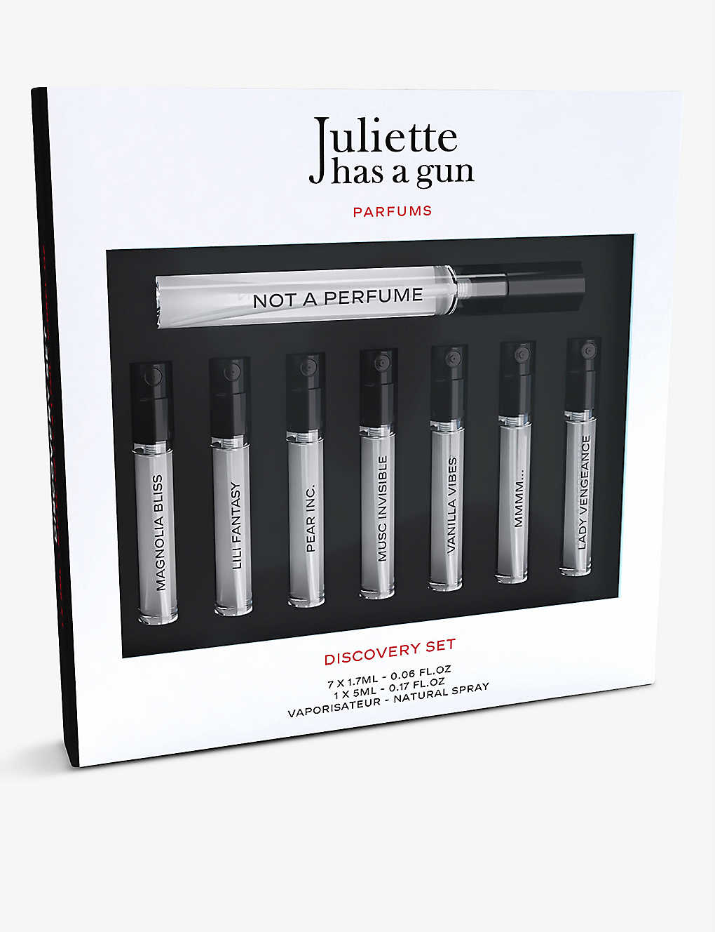 Discovery Box Set 8 Piece - Eau de Toilette by Juliette Has A Gun for Unisex (Mini Set)
