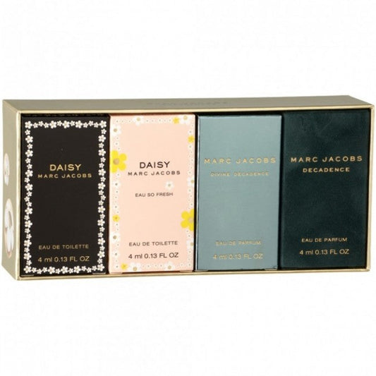 Daisy Collection 4 Piece by Marc Jacobs for Women Eau de Toilette (Mini Set)