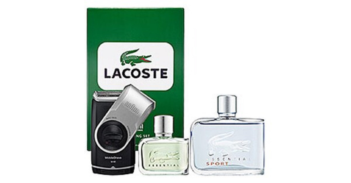 Essental Sport 3 Piece by Lacoste for Men Eau de Toilette (Gift Set)