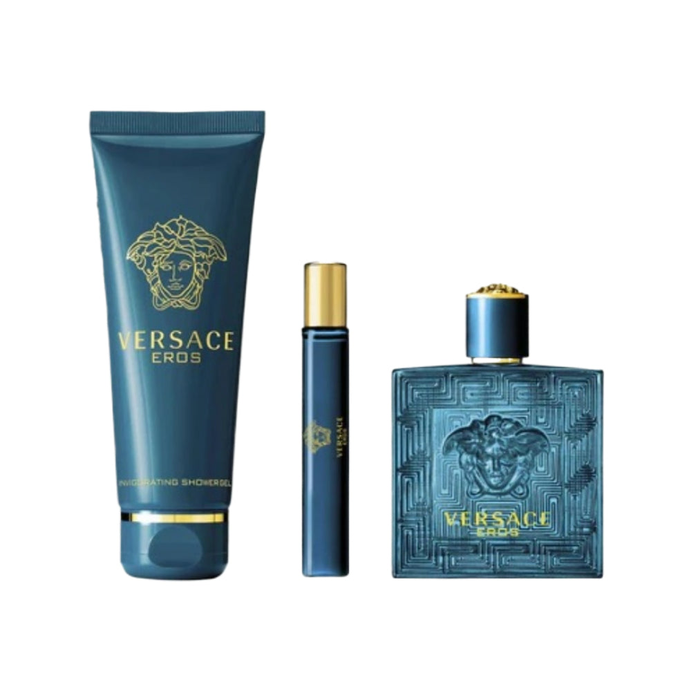Eros 3 Piece 100ml Eau De Toilette