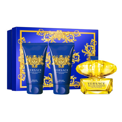 Yellow Diamond Intense 3 Piece by Versace for Women Eau de Parfum (Gift Set)