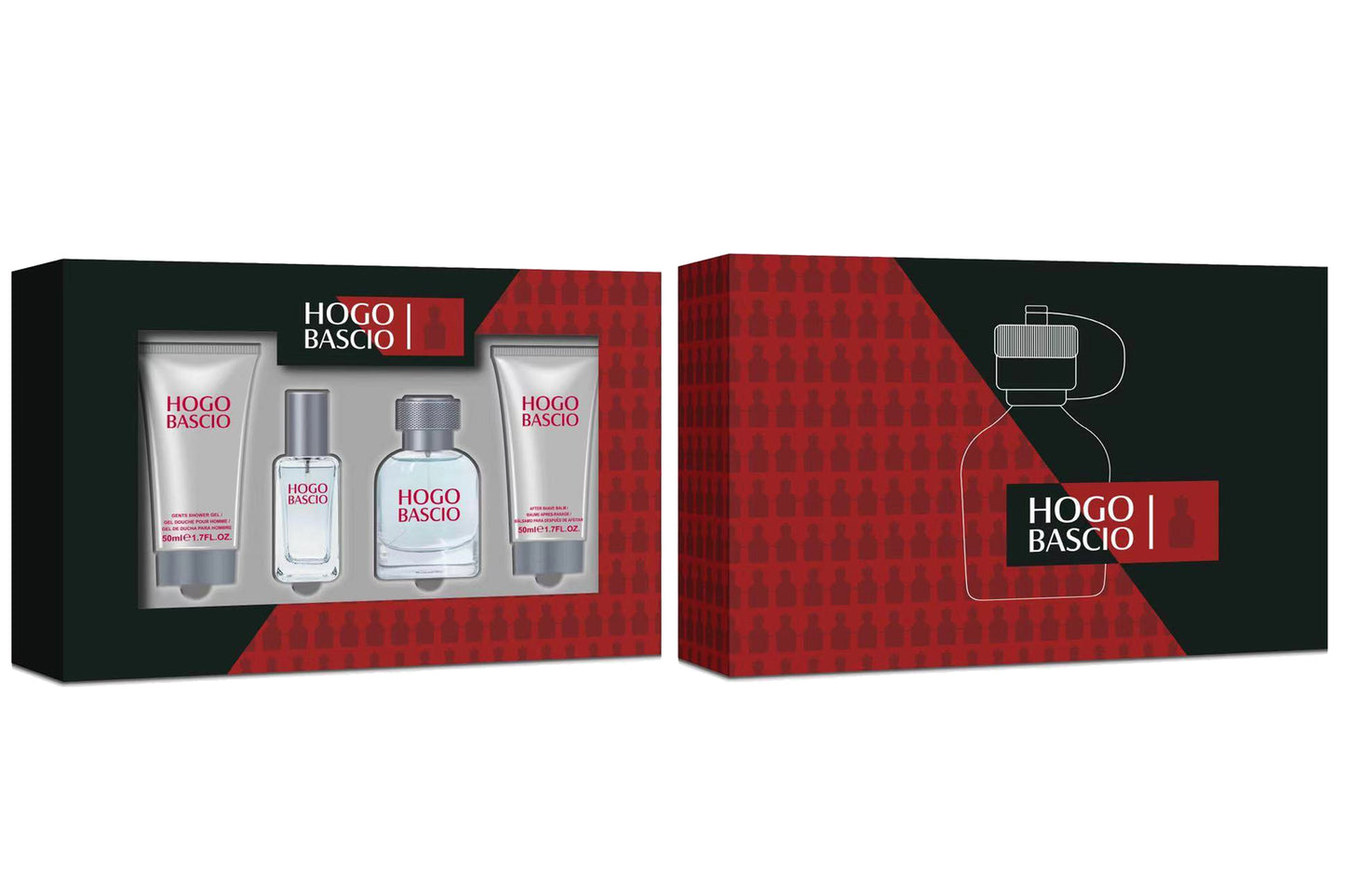 Hogo Bas Homm 4 Piece 50ml Eau de Toilette by Mirage Brands for Men (Gift Set)