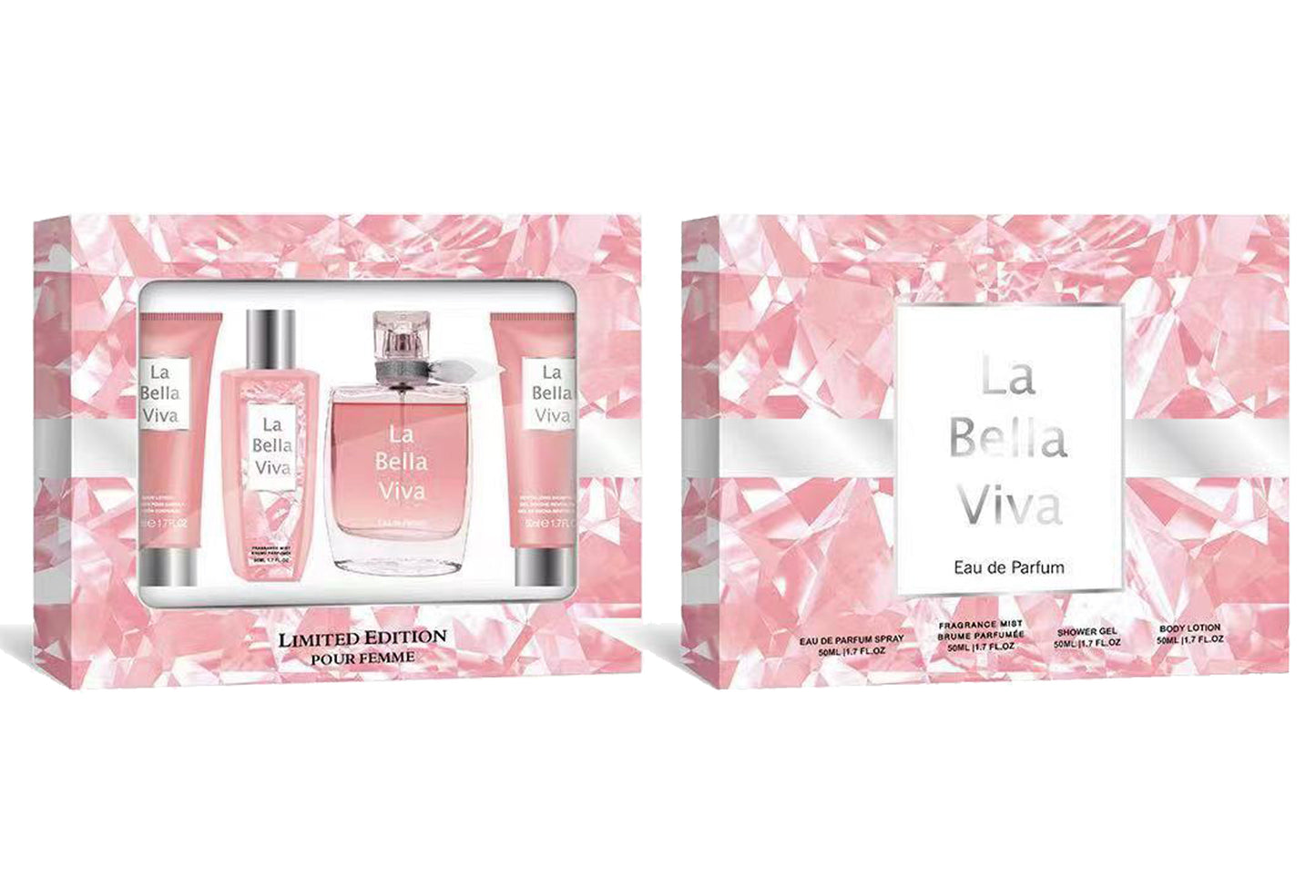 La Bella Viva 4 Piece 50ml Eau de Parfum by Mirage Brands for Women (Gift Set)
