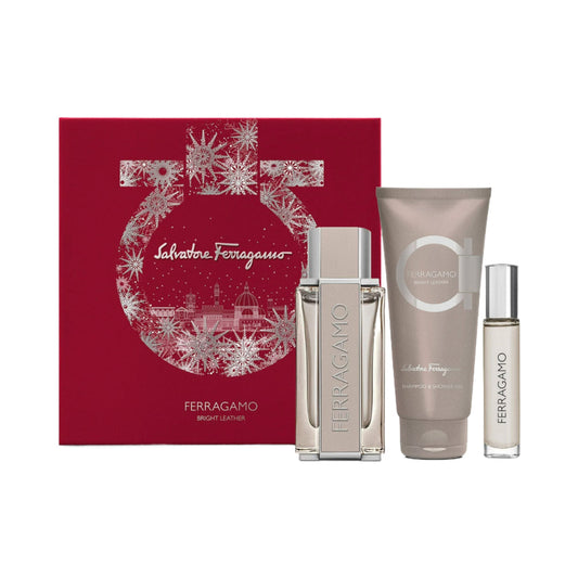 Bright Leather 3 Piece 100ml Eau De Toilette