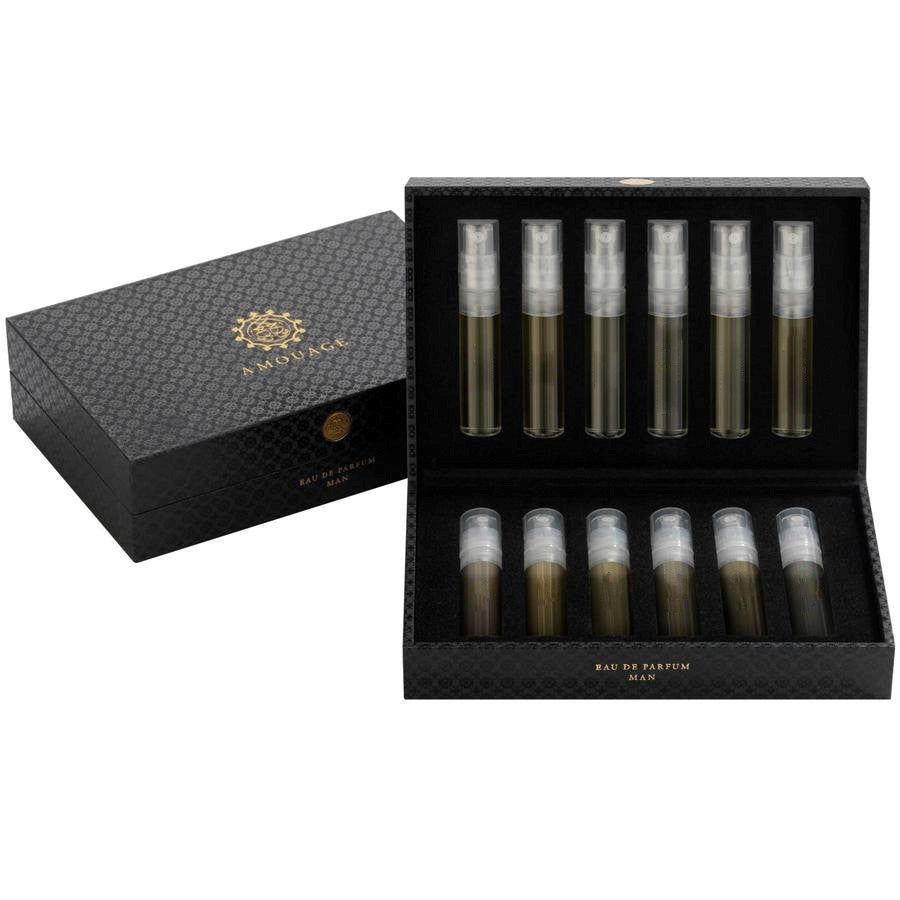 Amouage Pour Homme 12 Piece (Sampler) 2ml Eau de Parfum by Amouage for Men (Mini Set)