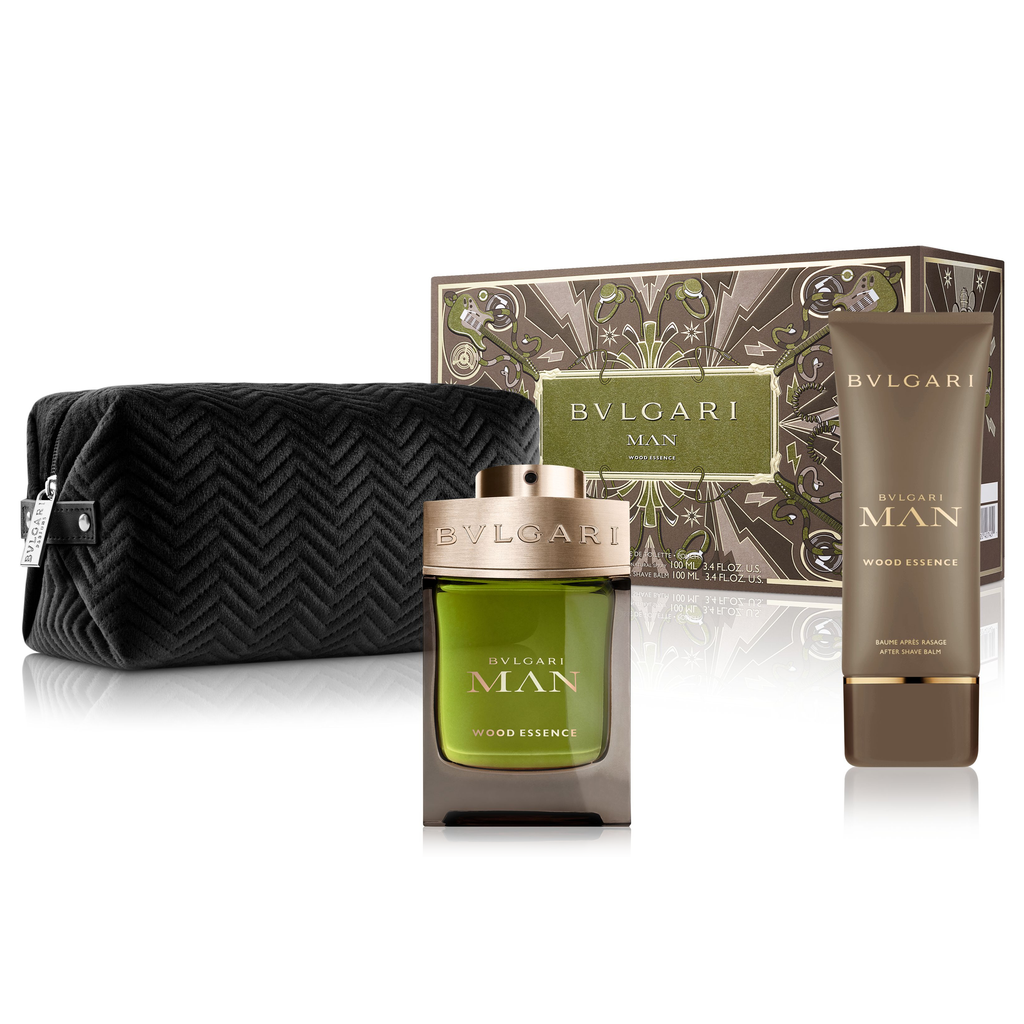 Bvlgari Man Wood Essence 3 Piece 100ml Eau De Parfum By Bvlgari For Men (Gift Set)