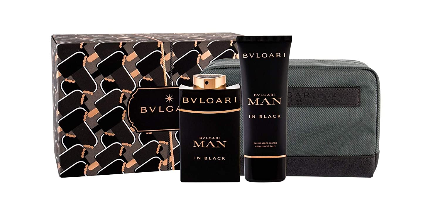 Man In Black 3 Piece by Bvlgari for Men Eau de Parfum (Gift Set-A)