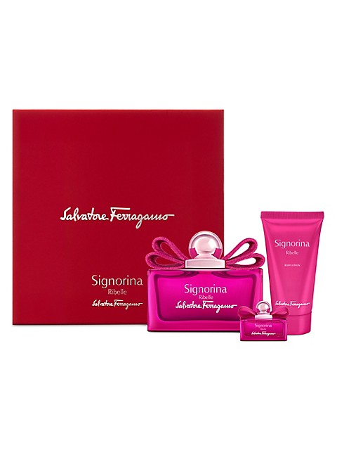 Signorina Ribelle 3 Piece 100ml Eau De Parfum by Salvatore Ferragamo for Women (Gift Set)