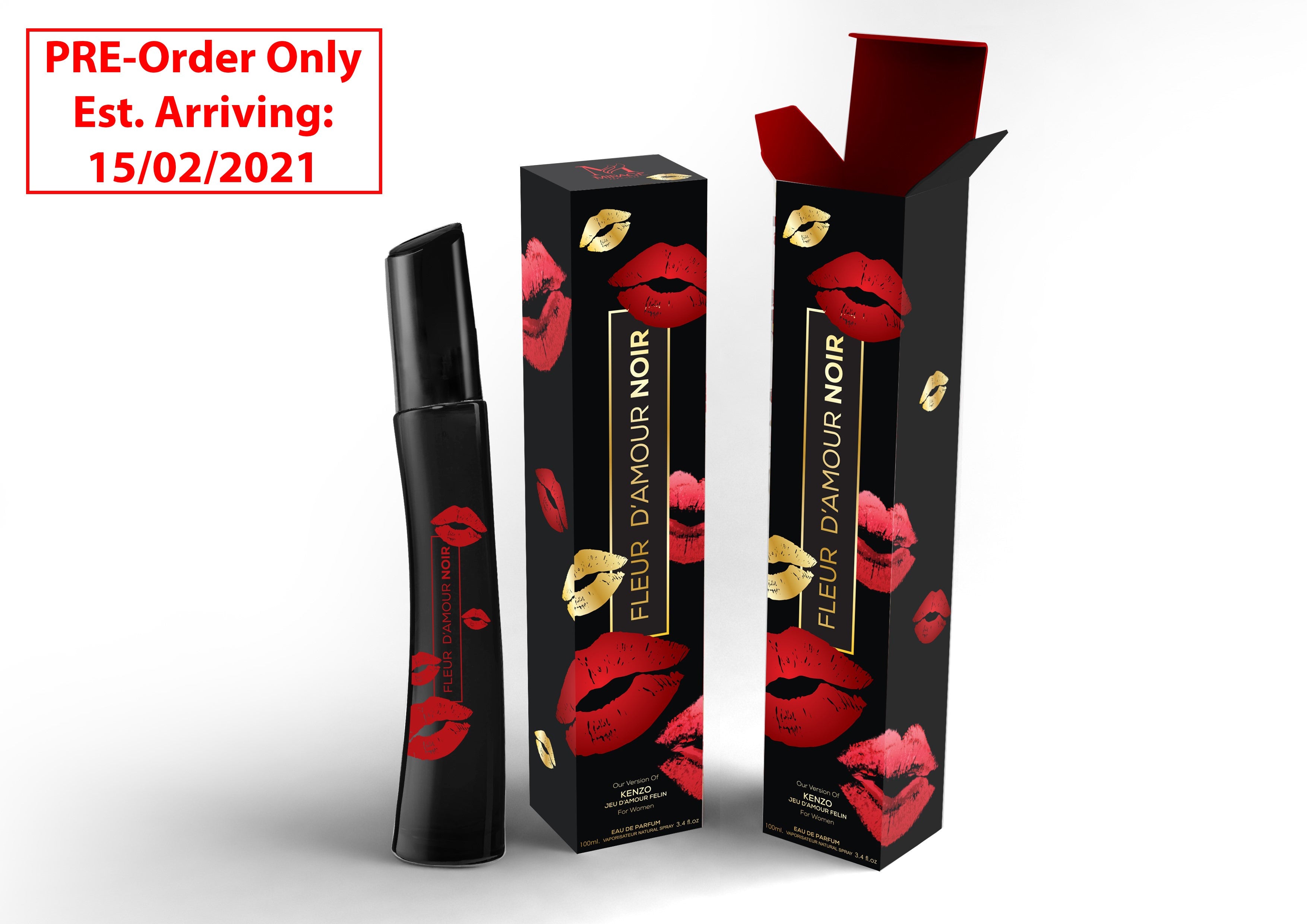 Fleur D'Amour Noir 100ml Eau de Parfum