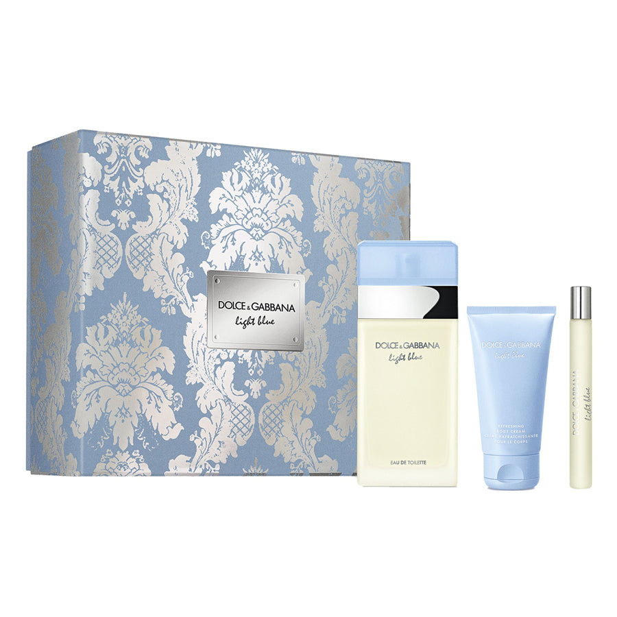 Light Blue 3 Piece by Dolce & Gabbana for Women Eau de Toilette (Gift Set-A)
