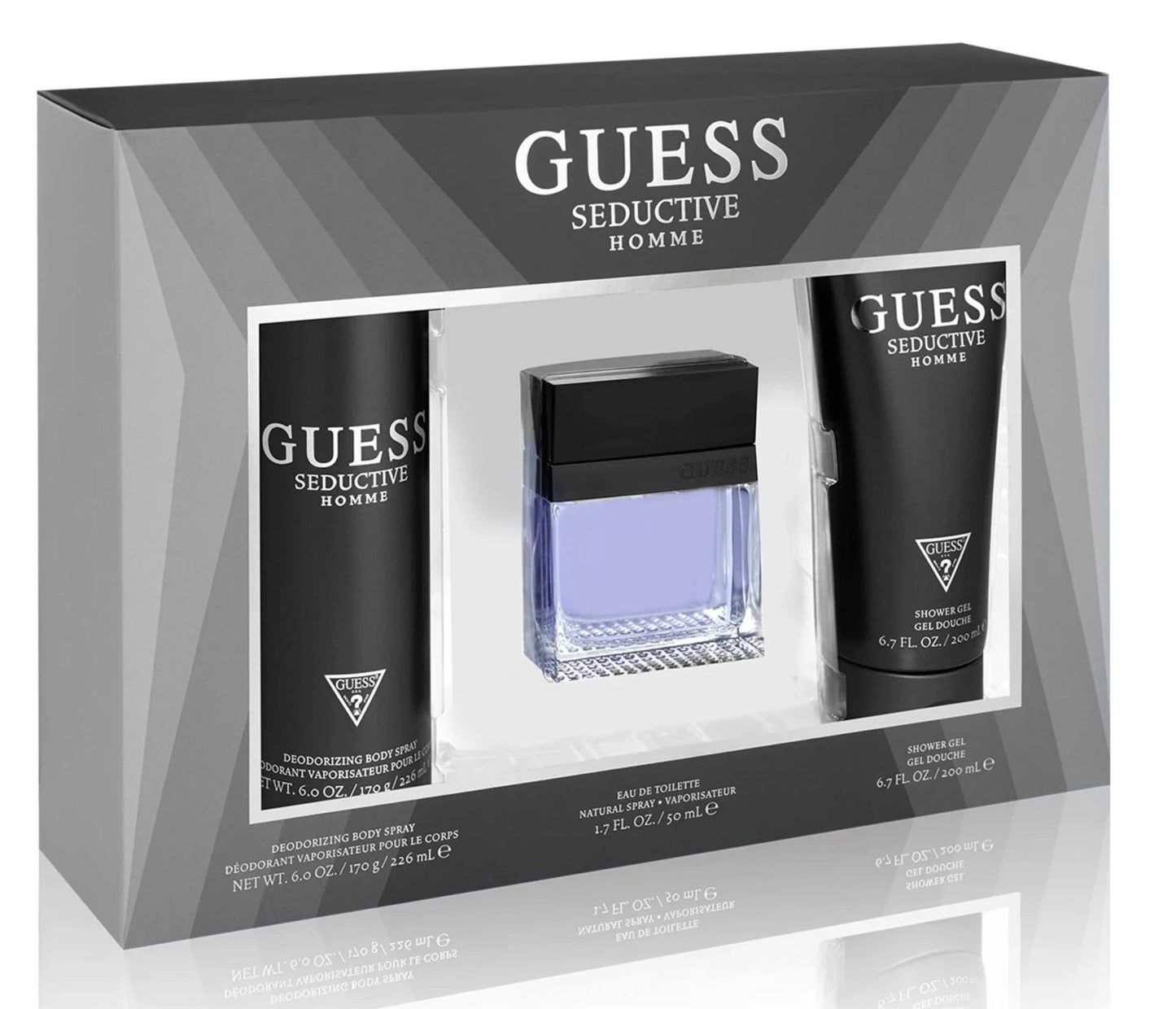 Seductive 3 Piece 100ml Eau de Toilette by Guess for Men (Gift Set)