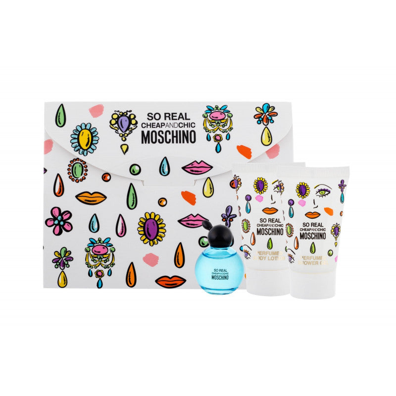 Cheap & Chic Real Miniature 3 Piece by Moschino for Women Eau de Parfum (Mini Set)