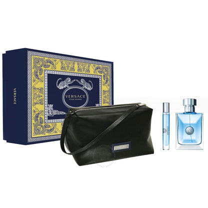 Pour Homme 3 Piece by Versace for Men Eau de Toilette (Gift Set)