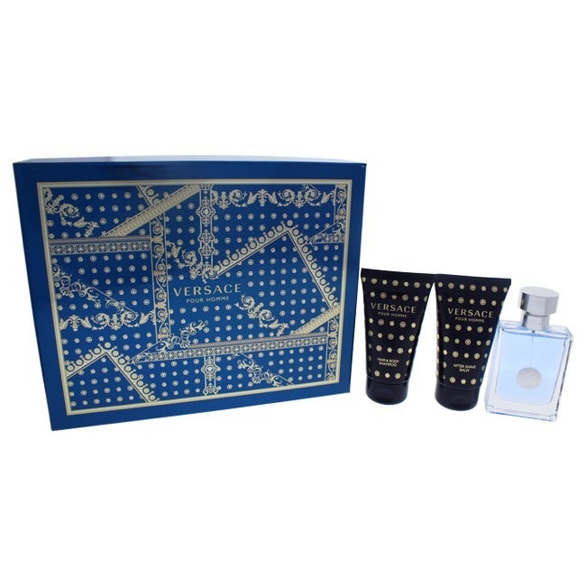 Pour Homme 3 Piece by Versace for Men Eau de Toilette (Gift Set)