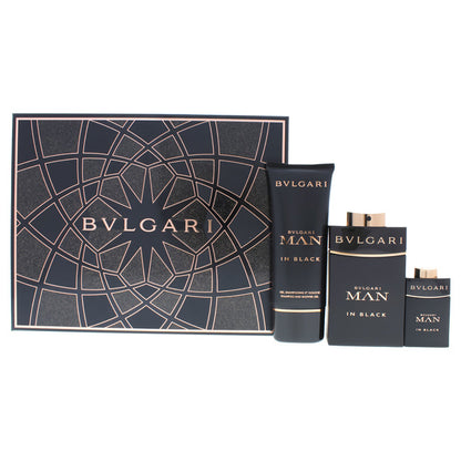 Man In Black 3 Piece by Bvlgari for Men Eau de Parfum (Gift Set)