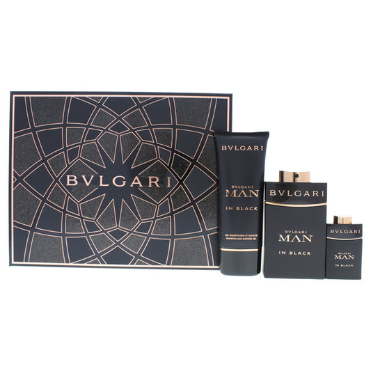 Man In Black 3 Piece by Bvlgari for Men Eau de Parfum (Gift Set)