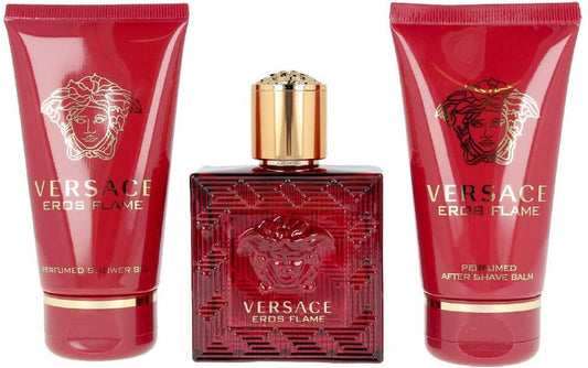 Eros Flame 3 Piece 50ml Eau de Parfum by Versace for Men (Gift Set)