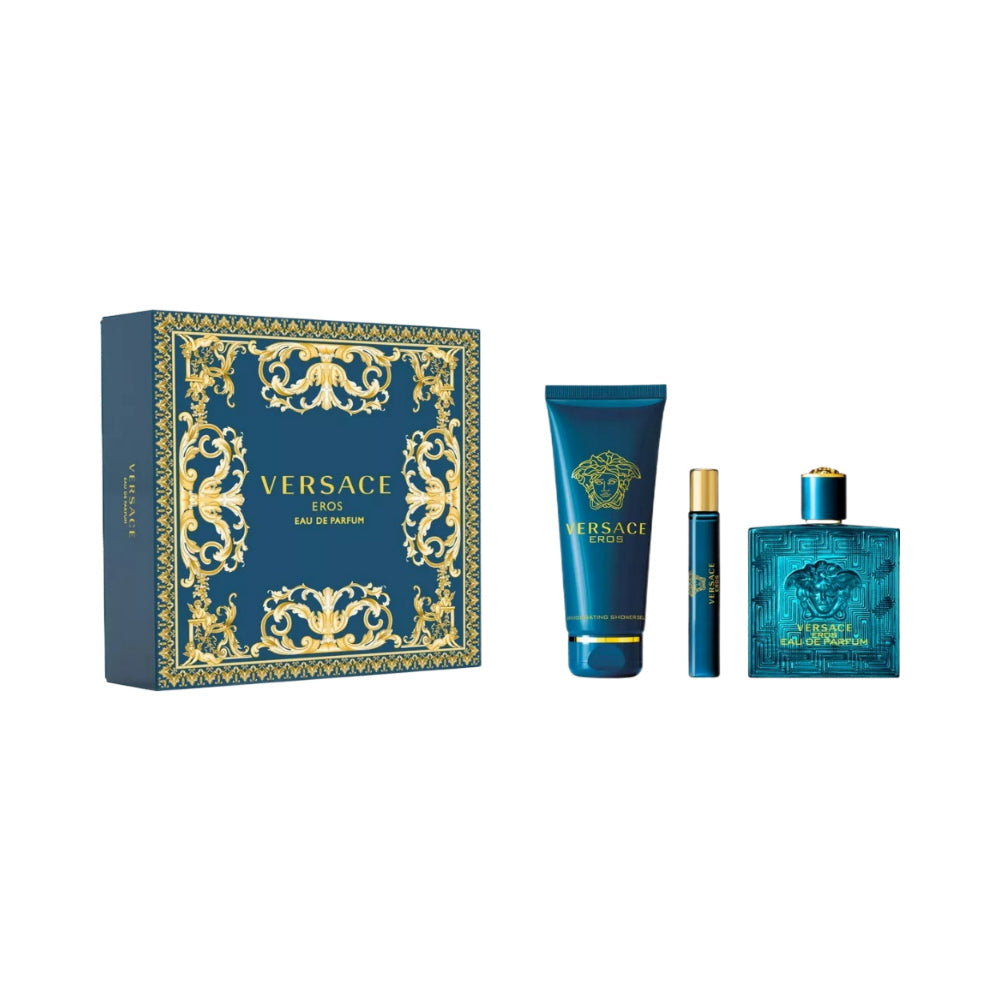 Eros 3 Piece 100ml Eau De Parfum
