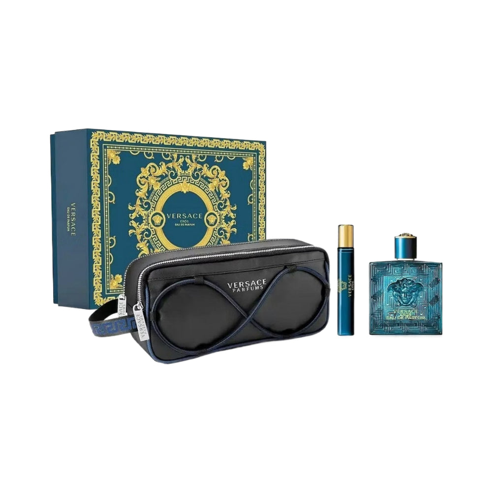 Eros 3 Piece 100ml Eau De Parfum