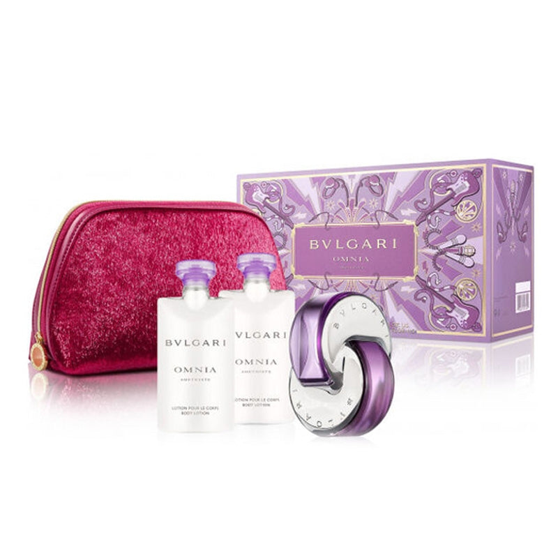 Omnia Amethyste 4 Piece by Bvlgari for Women Eau de Toilette (Gift Set)