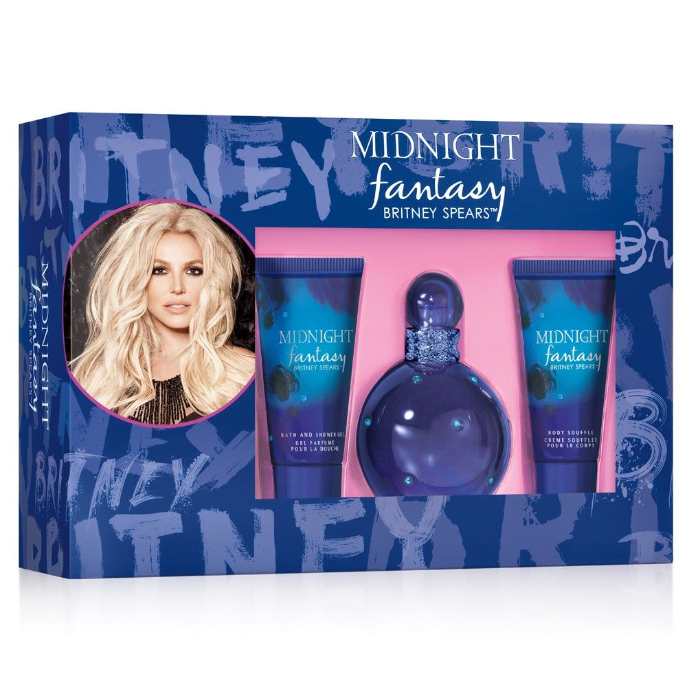 Midnight Fantasy 3 Piece 100ml Eau de Parfum by Britney Spears for Women (Gift Set)